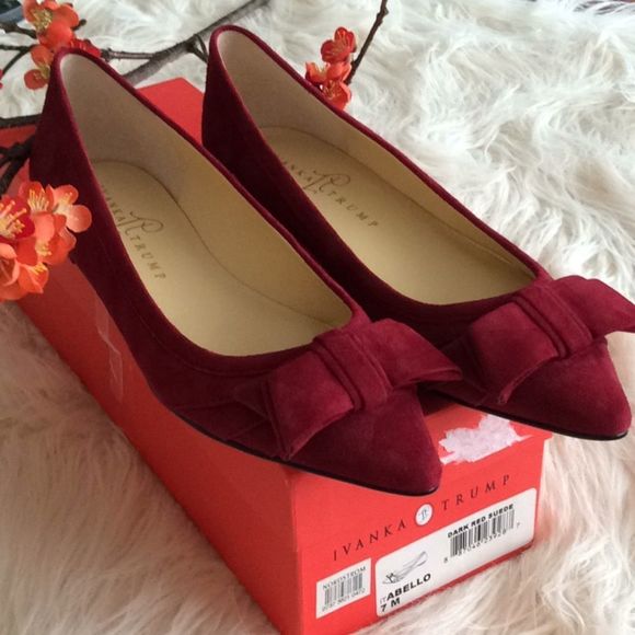 Ivanka Trump Shoes - 💞IVANKA TRUMP💞Abello dark red suede